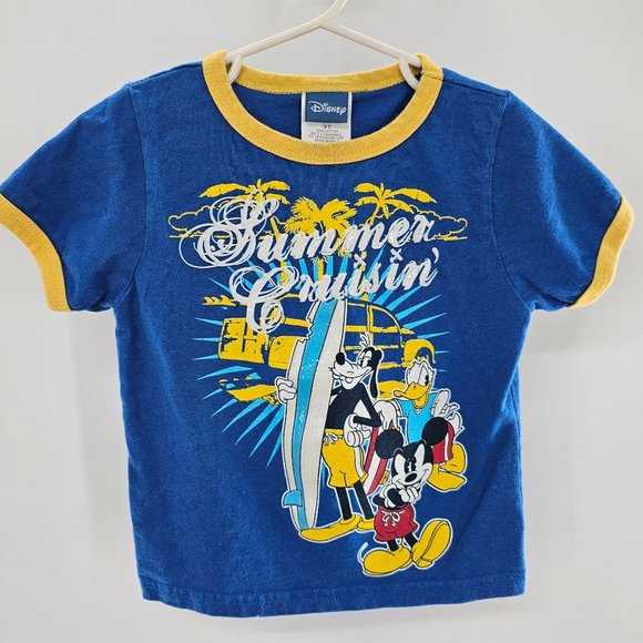 Disney Jersey Stylle Boys 2 "Summer Cruisin"‎ Mickey Size 3T - Picture 2 of 4